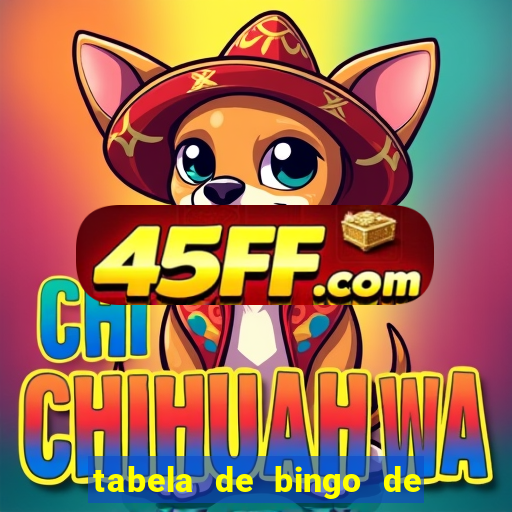 tabela de bingo de 1 a 100